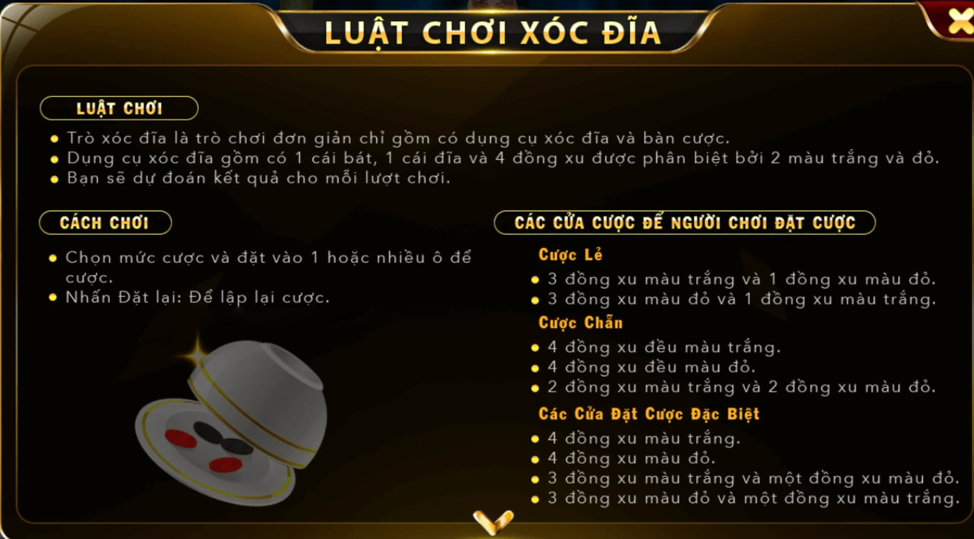 Giới thiệu luật chơi xóc đĩa