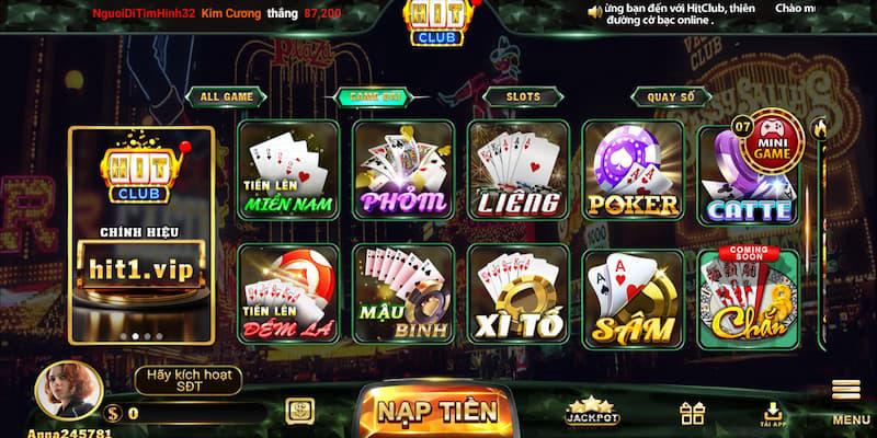 Kho game bài và cá cược đẳng cấp